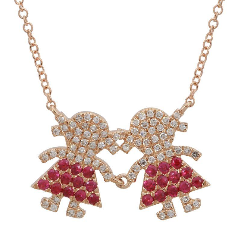 Ruby Girls Necklace