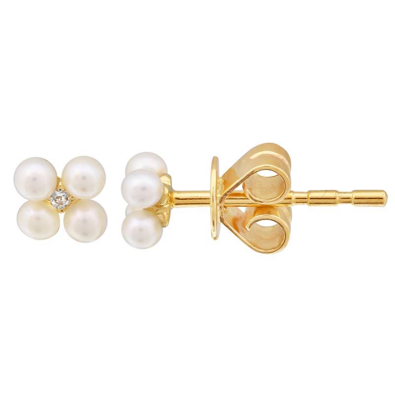 Pearl Flower Baby Earrings