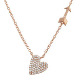 Heart & Arrow Diamond Necklace