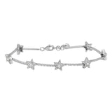 Diamond Stars Tennis Bracelet