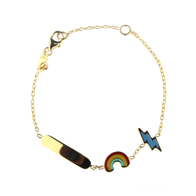 Rainbow Bolt ID bracelet