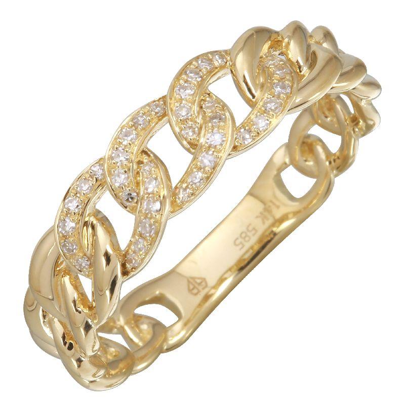 Chain Diamond Ring