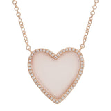 Medium Heart Gemstone Necklace