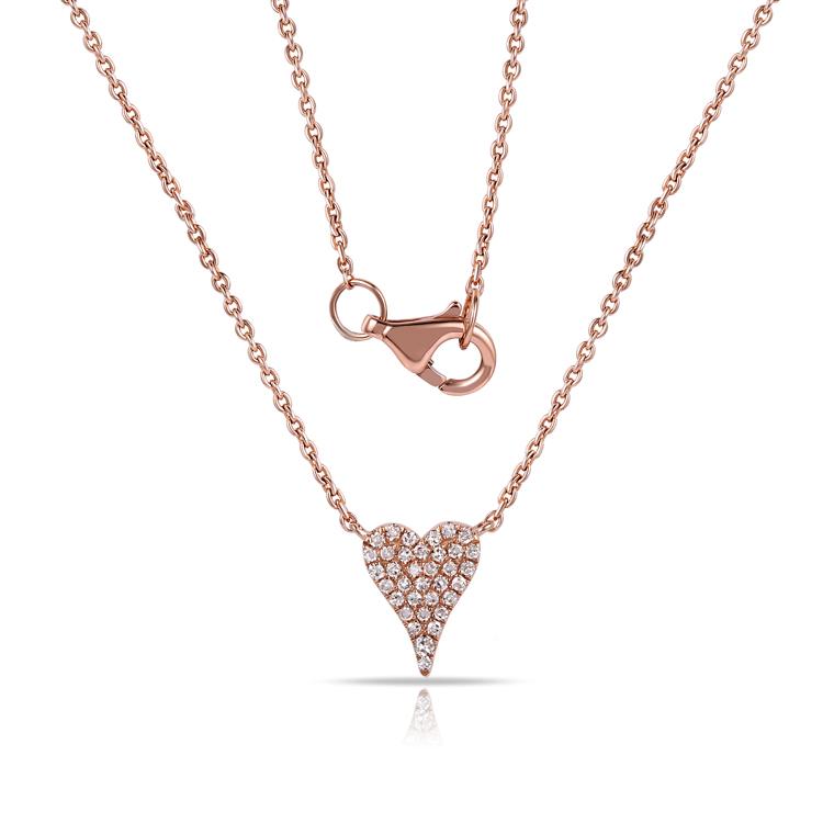 Small Elongated Heart Necklace