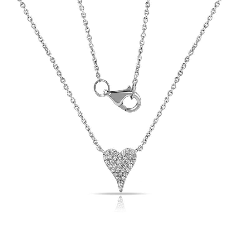 Small Elongated Heart Necklace