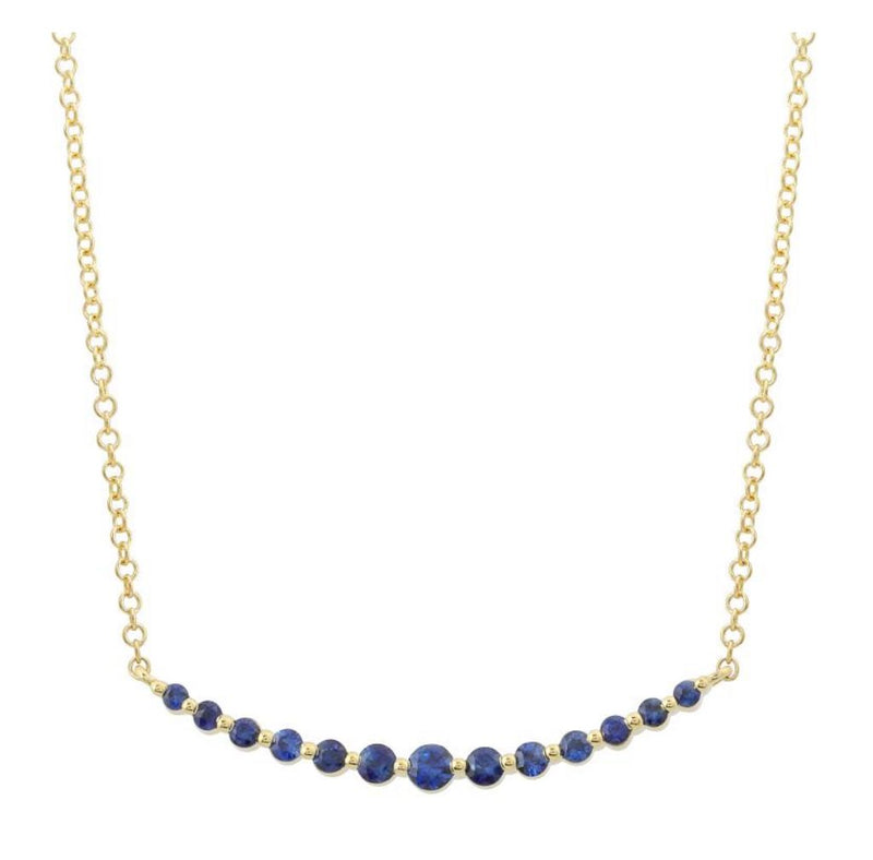 Sapphire Bar Necklace