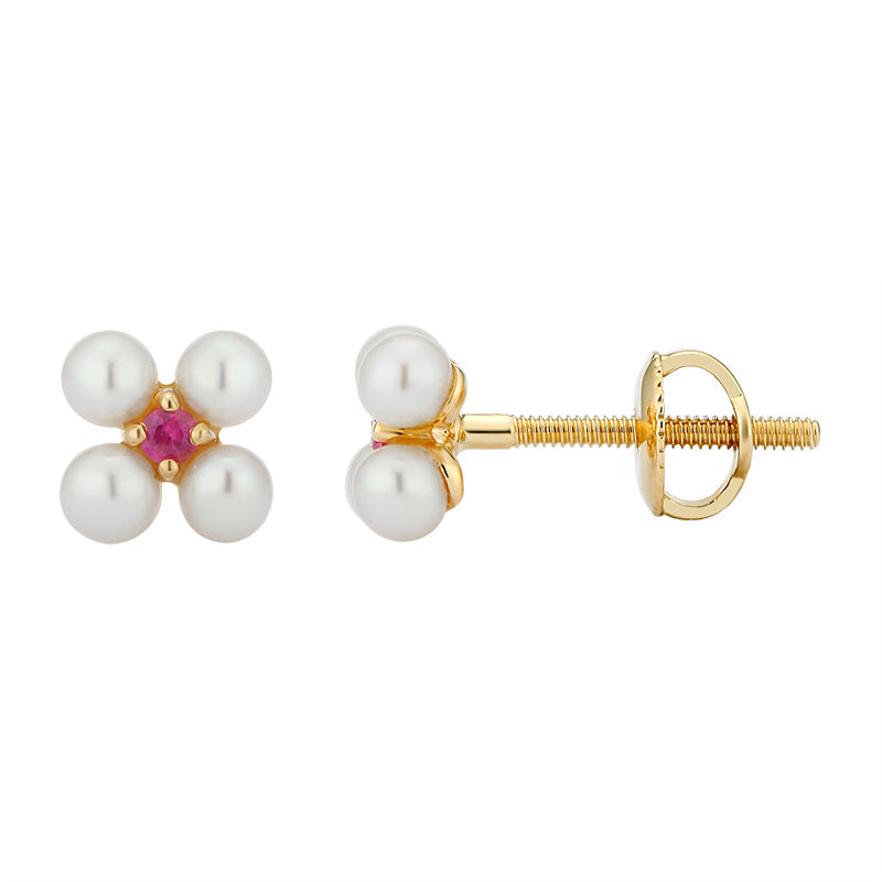 Pearl Clover Earring Baby