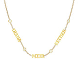 Gold Script Name Necklace