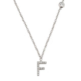 Custom Single Initial with Diamond Necklace