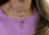 Custom Initial Bubble Letter Necklace