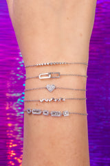 Diamond Baguettes Chain Bracelet