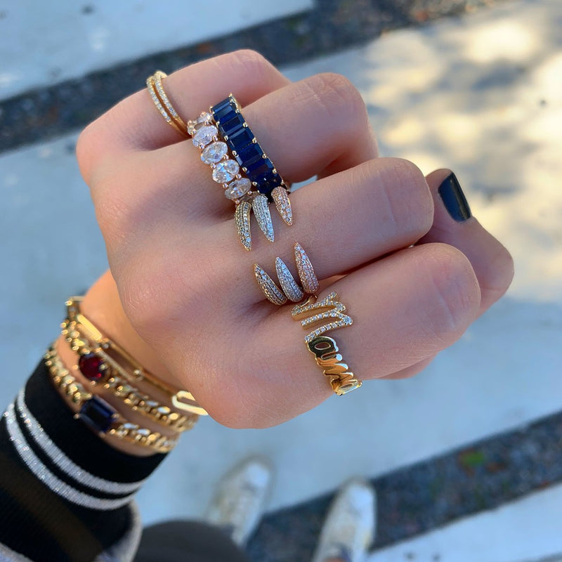 Pave Claw Ring