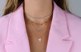 Dangling Gemstone Necklace