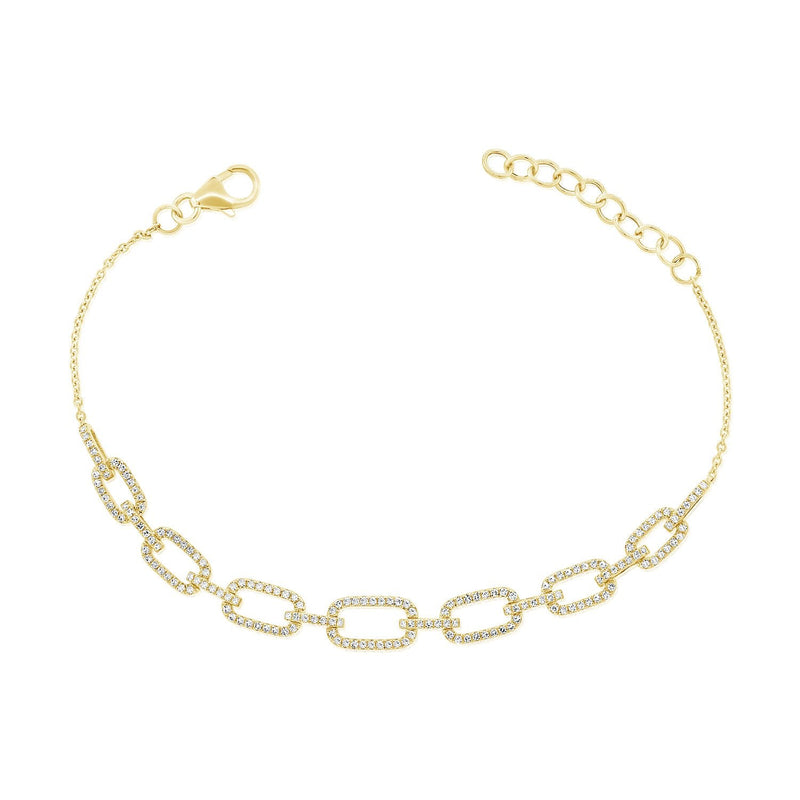 Diamond Clip Chain Bracelet