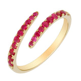 Gemstone Pinky Wrap Ring