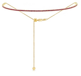 Adjustable Bolo Gemstone Tennis Necklace