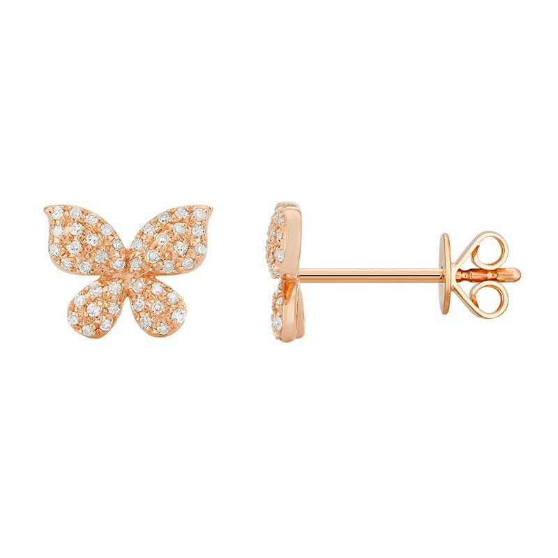 Pave Butterfly Earrings PAIR