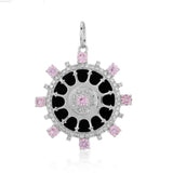 Pink Sapphire Medallion Charm