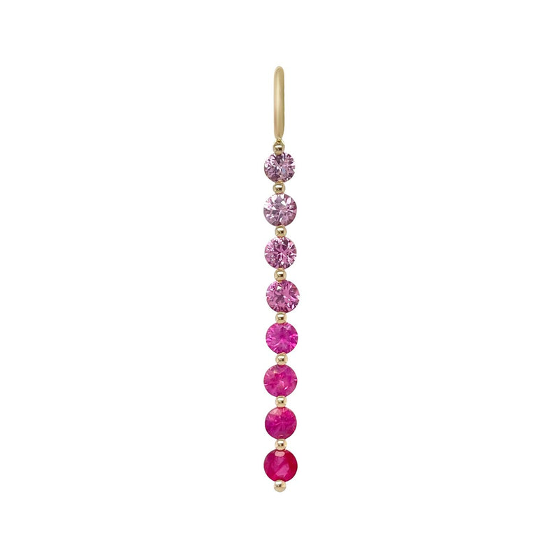 Round Pink Ombre Bar Charm
