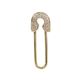 Pave Safety Pin Charm